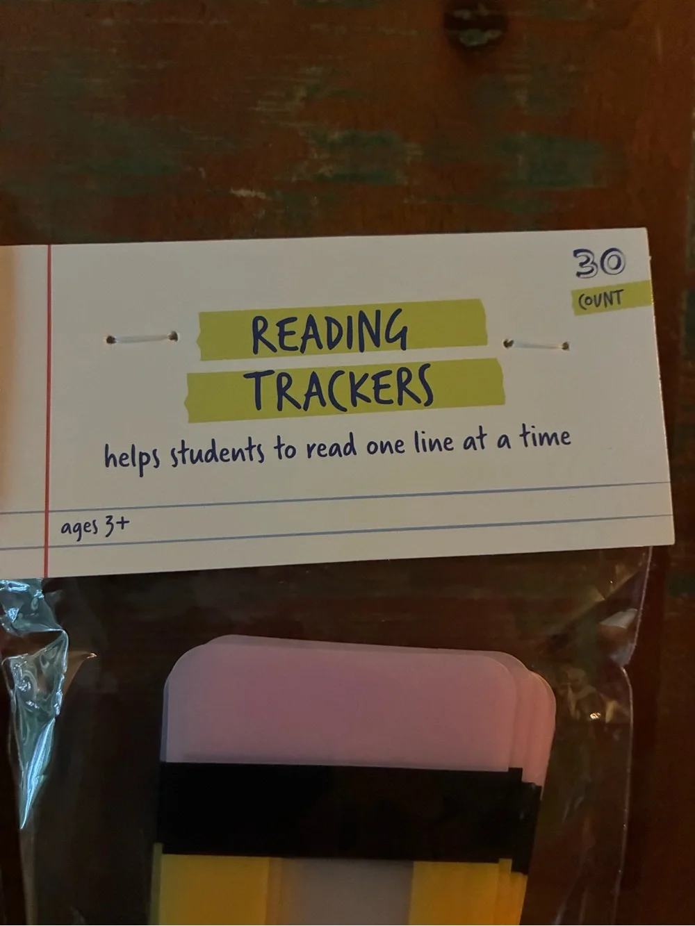 Reading Trackers Pencil-Shaped Bookmark Tool - Yellow